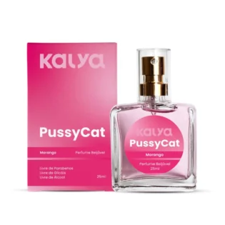 Pussycat Perfume Beijável Feminino 25ml - Morango