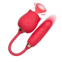 Vibrador Hortência de Ponto G com Vai e Vem e Sugador de Clitóris - Sexy Import