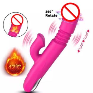 VIBRADOR LUXO ESTIMULADOR DE CLITORIS E AQUECIMENTO