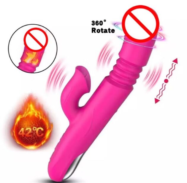 VIBRADOR LUXO ESTIMULADOR DE CLITORIS E AQUECIMENTO