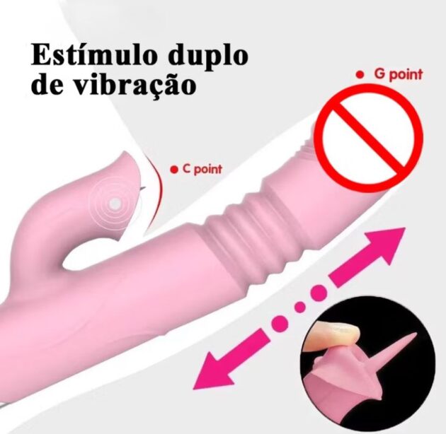 VIBRADOR LUXO ESTIMULADOR DE CLITORIS E AQUECIMENTO - Imagem 3
