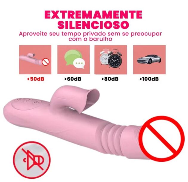 VIBRADOR LUXO ESTIMULADOR DE CLITORIS E AQUECIMENTO - Imagem 6