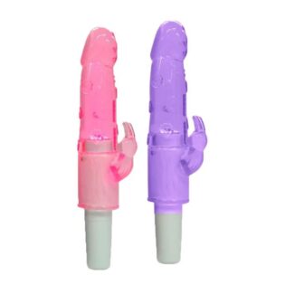 Vibrador Pênis em Silicone com Estimulador