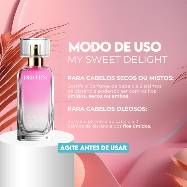 Perfume de Cabelo Delight Barbour's Beauty - 60ml - Imagem 2