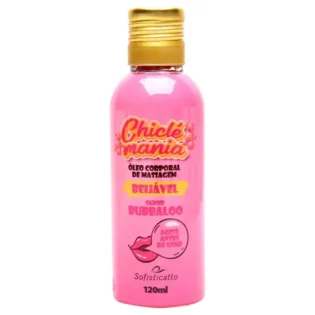 Óleo de Massagem Corporal Beijável Chiclé Mania 120mL