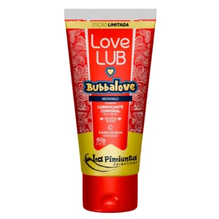Love Lub Bubbalove Lubrificante Corporal Beijável 60g - Morango